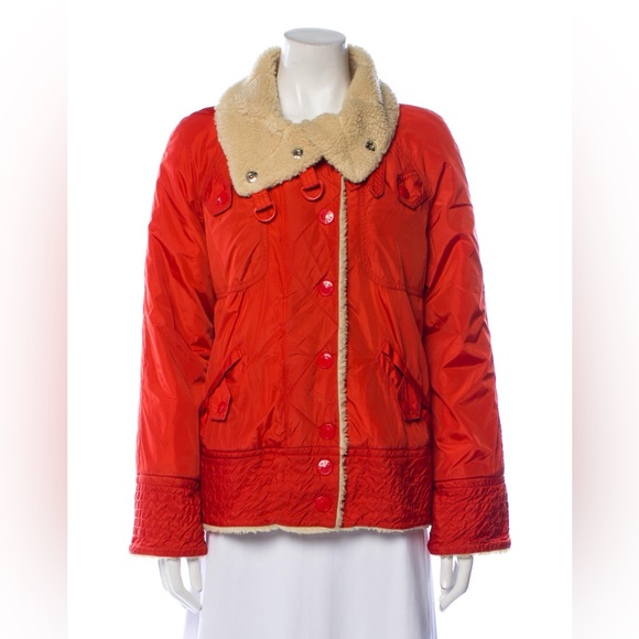 Mark Jacobs faux fur nylon retro style aviator jacket - Picture 1 of 5